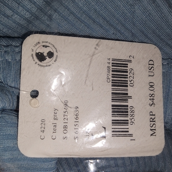 Free People Blue Ribbed Tank Top - Picture 3 of 6